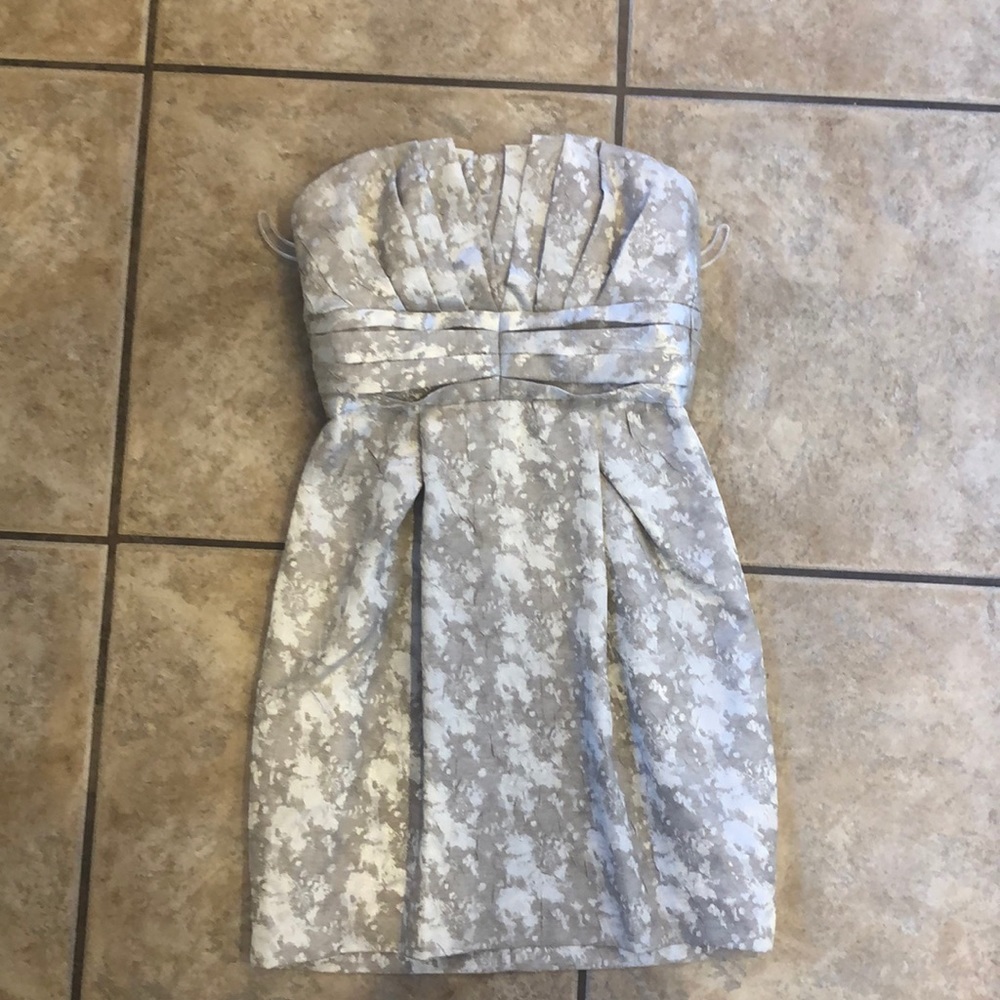 Strapless Champagne/Cream Dress